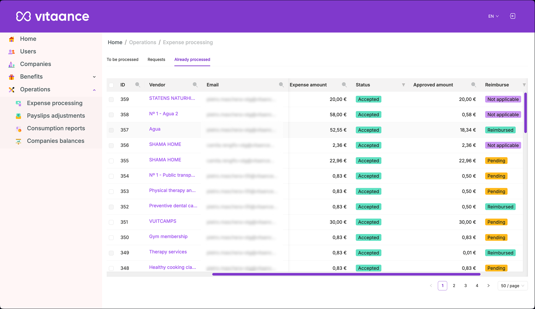 Admin panel Screenshot 4