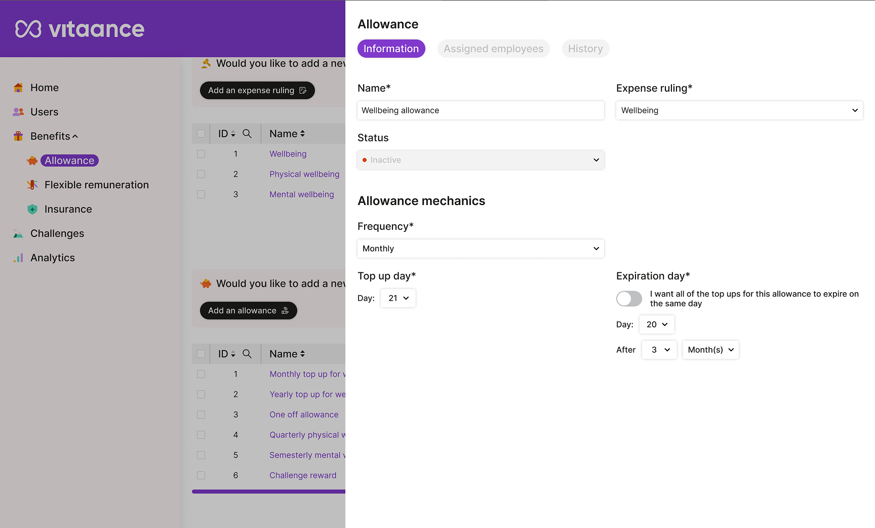 Admin panel Screenshot 2